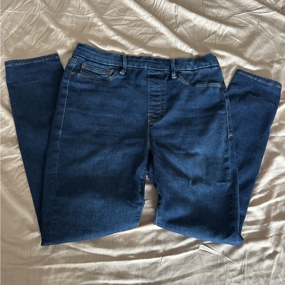 Good American pull on jeans Classic Blue Women's Jeans size large - Picture 2 of 11